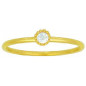 Bague Solitaire OR Jaune 750 ml Diamant