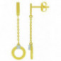 Boucles d'oreilles OR Jaune 750 ml Diamants