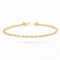 Bracelet OR Jaune 750 ml Diamants