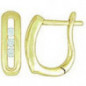 Boucles d'oreilles OR Jaune 750 ml Diamants