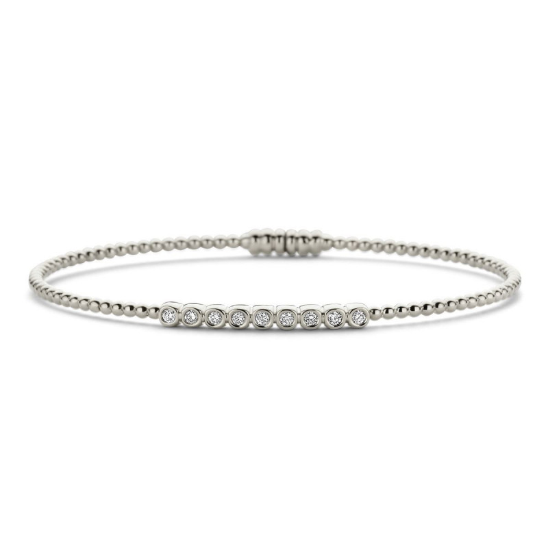 Bracelet OR Blanc 750 ml Diamants