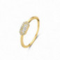 Bague OR Jaune 750 ml Diamants