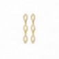 Boucles d'oreilles OR jaune 750 ml Diamants