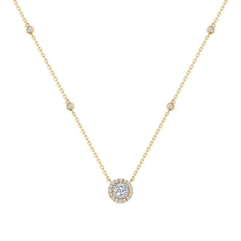 Collier OR Jaune 750 ml Diamants