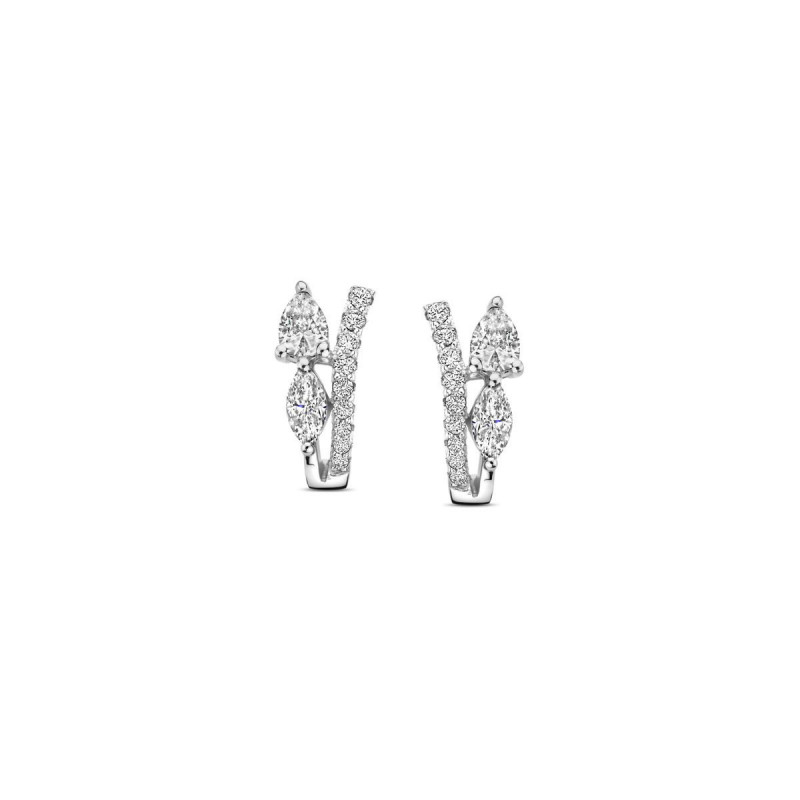 Boucles d'oreilles NAIOMY Argent 925 ml Zirconium