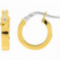 Boucles d'oreilles Créoles OR Jaune 750 ml