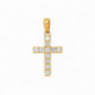 Pendentif Croix OR Jaune 750 ml Diamants