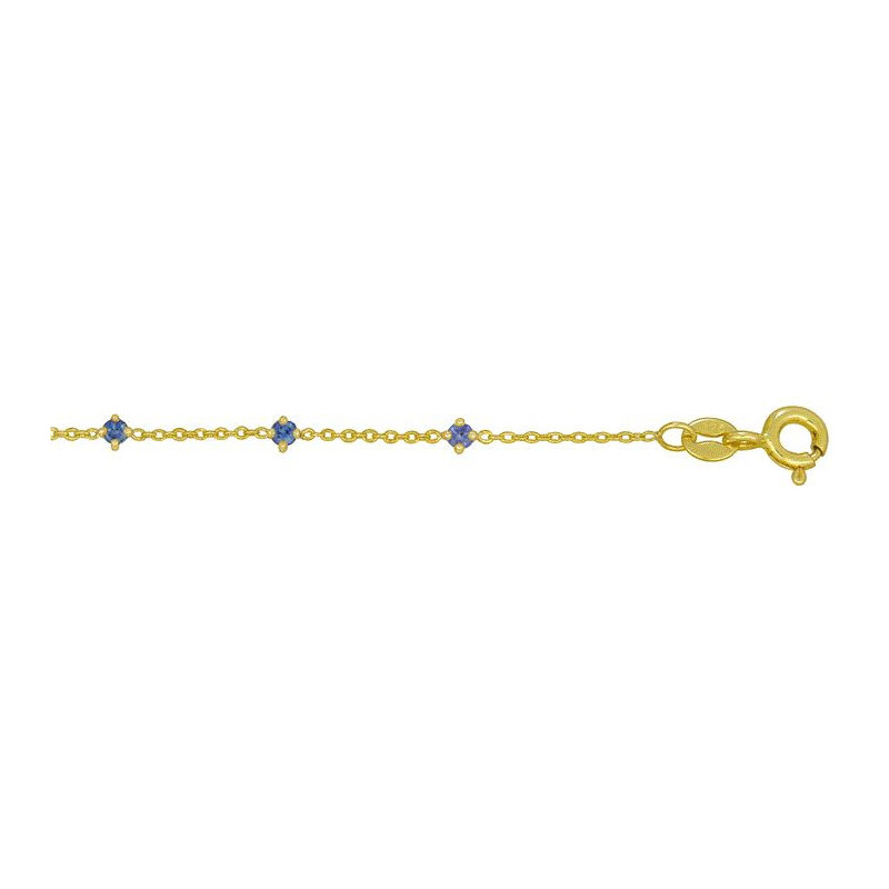 Bracelet OR Jaune 750 ml Saphirs