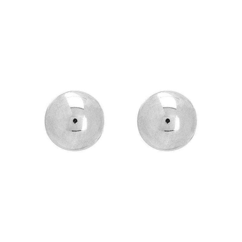 Boucles d'oreilles OR Blanc 750 ml