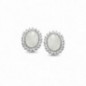 Boucles d'oreilles NAIOMY Argent 925 ml Zirconium et Nacre