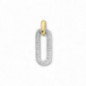 Pendentif OR Jaune et Blanc 750 ml Diamants