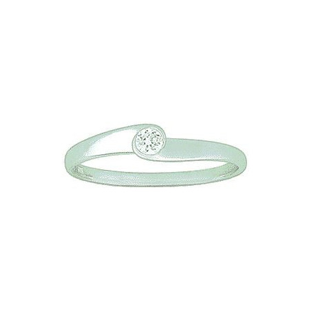 Bague OR Blanc 750 ml Diamant