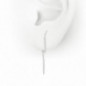 Boucles d'oreilles OR Blanc 750 ml Diamants