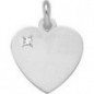 Pendentif OR Blanc 750 ml Diamant