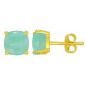 Bouceles d'oreilles OR Jaune 750 ml Amazonite