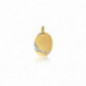 Pendentif Etoile  OR Jaune et Blanc 750 ml