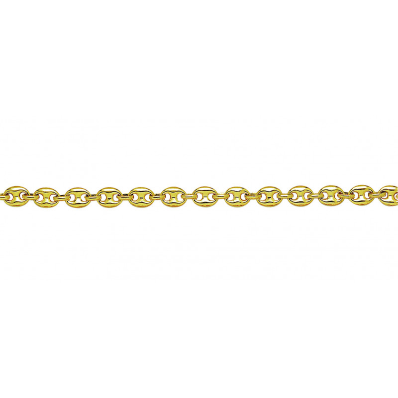 Bracelet OR JAUNE 750 ml  GRAINS DE CAFE