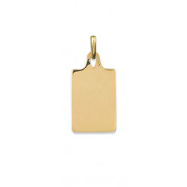 Pendentif OR Jaune 750 ml Plaque