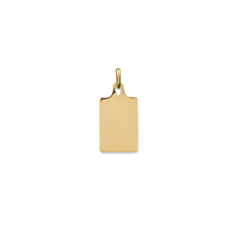 Pendentif OR Jaune 750 ml Plaque