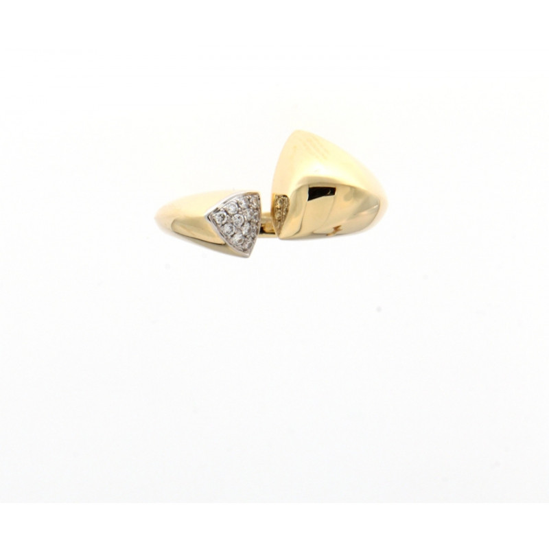 Bague OR Jaune 750 ml Diamants