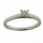 Bague Solitaire OR Blanc 750 ml Diamant