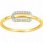 Bague OR Jaune 750 ml Diamants