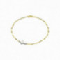 Bracelet BAMBOO OR Jaune & Blanc 750 ml