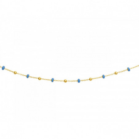 Collier OR Jaune 750 ml Boules bleues