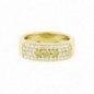 Bague OR jaune 750 ml Diamants Blancs &  Jaunes