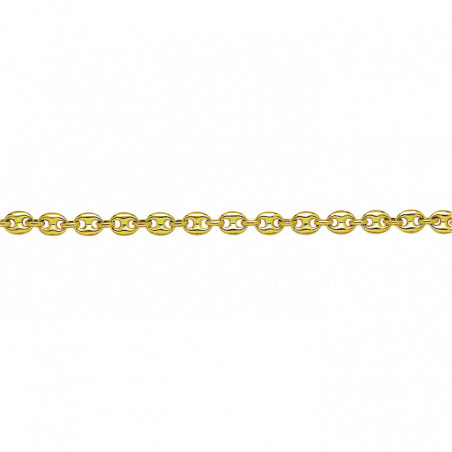 Bracelet OR JAUNE 750 ml  GRAINS DE CAFE