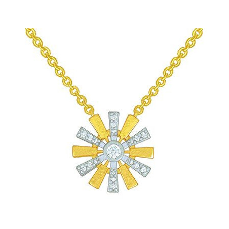 Collier OR Jaune et Blanc 750 ml Diamants