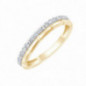 Bague OR Jaune et Blanc 750 ml Diamants