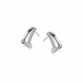 Boucles d'oreilles NAIOMY Argent 925 ml Zirconium