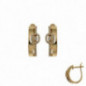 Boucles d'oreille OR Jaune 750 ml Diamants