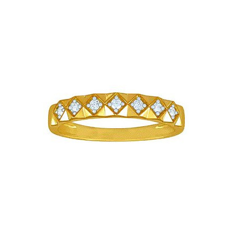 Bague OR Jaune 750 ml Diamants