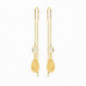 Boucles d'oreilles OR Jaune 750 ml Aventurine