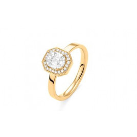 Bague OR Jaune 750 ml Diamants