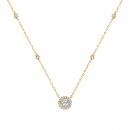 Collier OR Jaune 750 ml Diamants