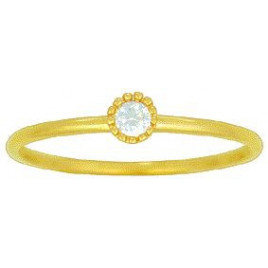 Bague Solitaire OR Jaune 750 ml Diamant