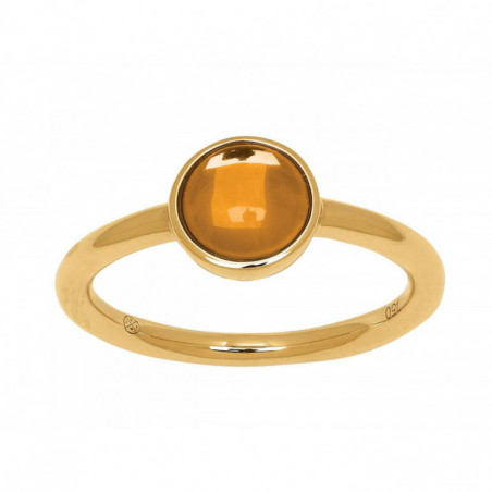 Bague OR jaune 750 ml Citrine