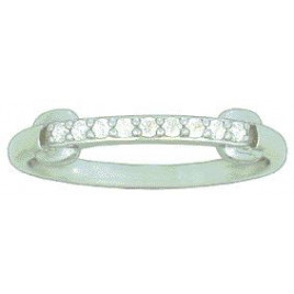 Bague OR Blanc 750 ml Diamants