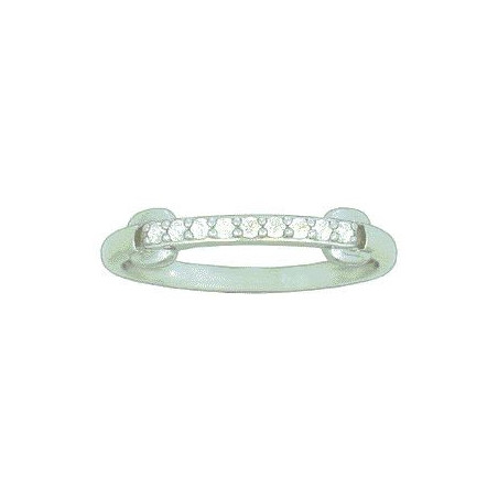 Bague OR Blanc 750 ml Diamants