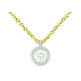 Collier OR Jaune et Blanc 750 ml Diamant