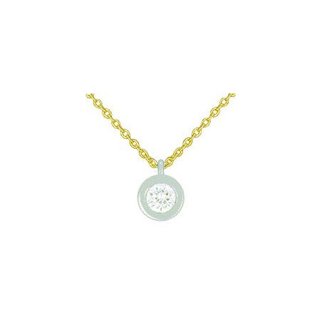 Collier OR Jaune et Blanc 750 ml Diamant