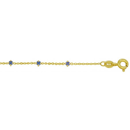 Bracelet OR Jaune 750 ml Saphirs