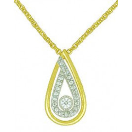 Collier OR Jaune et Blanc 750 ml Diamants