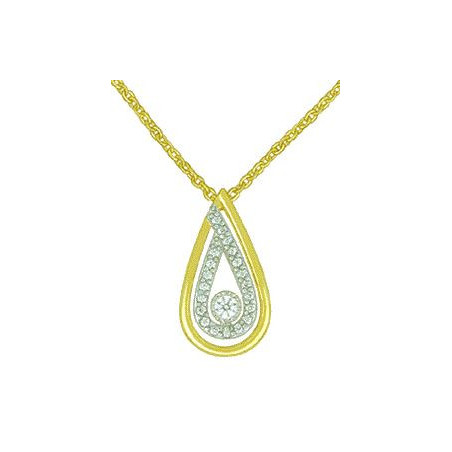 Collier OR Jaune et Blanc 750 ml Diamants