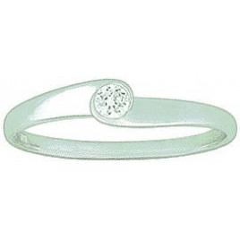 Bague OR Blanc 750 ml Diamant