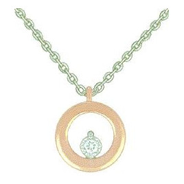 Collier OR Blanc et Rose 750 ml Diamant