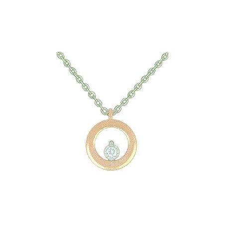 Collier OR Blanc et Rose 750 ml Diamant